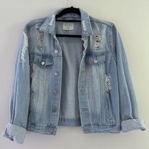 Distressed Jean Jacket